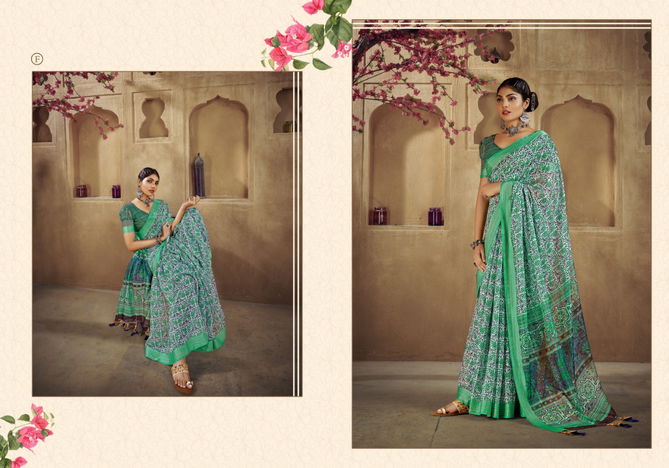 Chandana By Ynf A To F Printed Sarees Catalog
